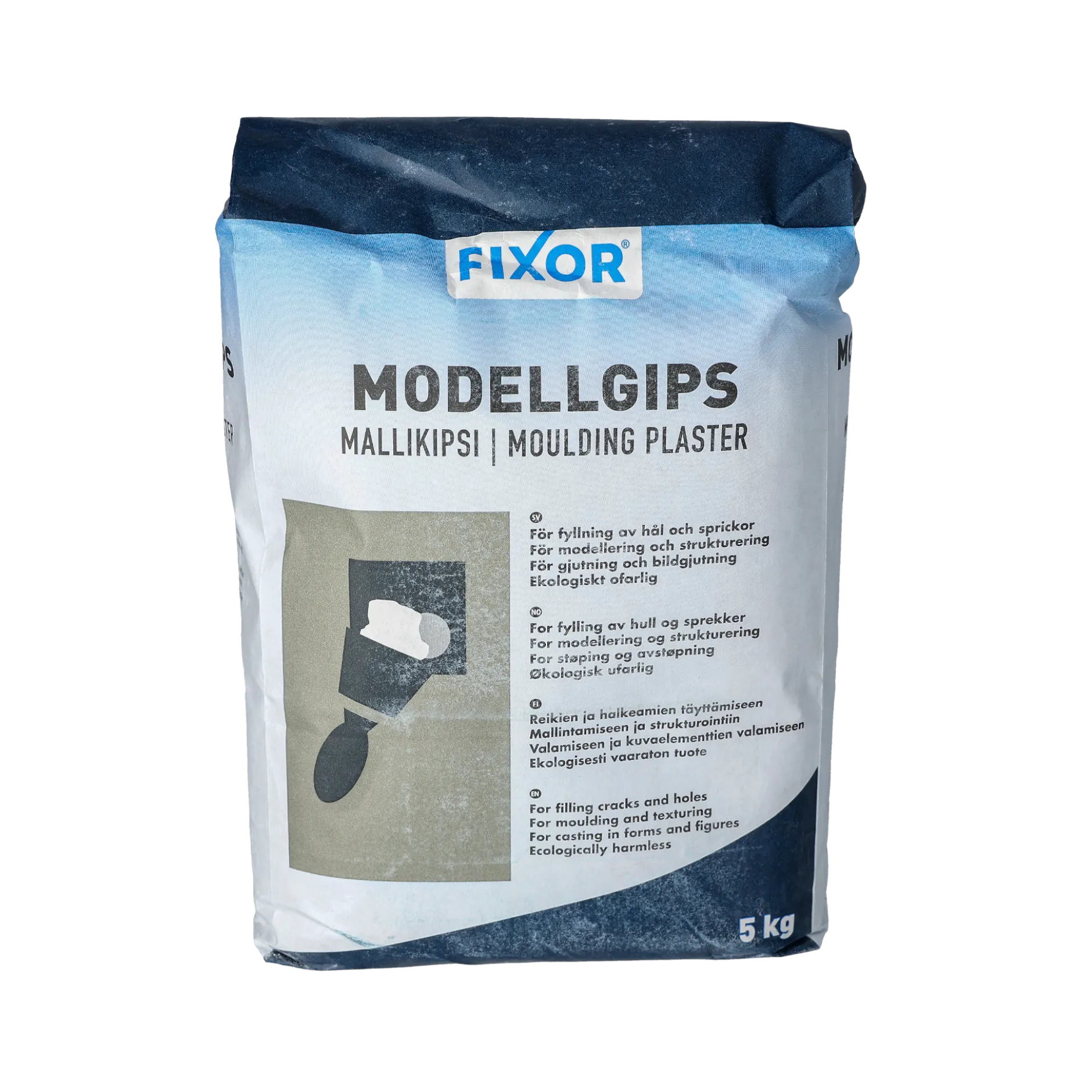 Modellgips vitt, 5 kg