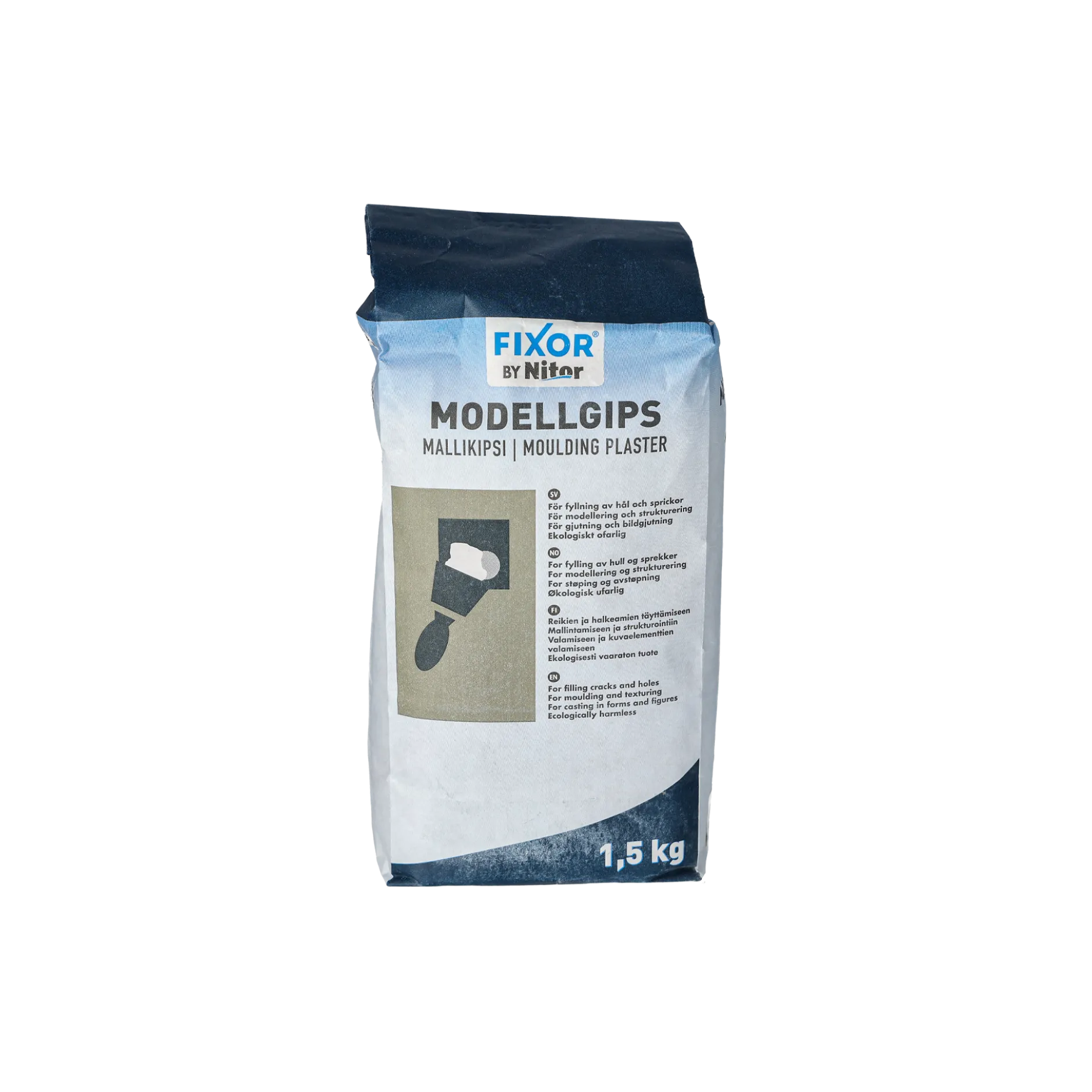 Modellgips vitt, 1,5 kg