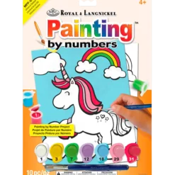 My first painting by numbers, hund