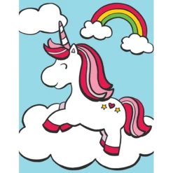 My first painting by numbers, unicorn