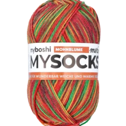 MySocks Merino, vallmo