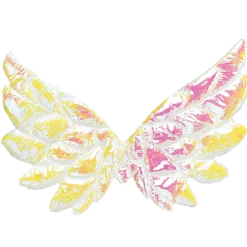 Änglavingar 5 cm, vit iris