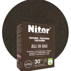 Nitor all-in-one textilfärg, brun