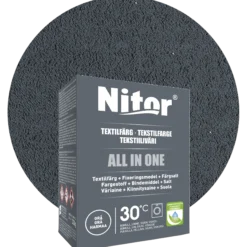 Nitor all-in-one textilfärg, grå