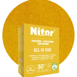 Nitor all-in-one textilfärg, gul
