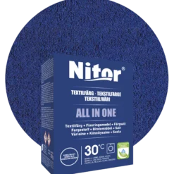 Nitor all-in-one textilfärg, koboltblå