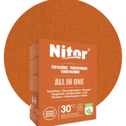 Nitor all-in-one textilfärg, orange