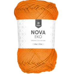 Nova eko, bomullsgarn, apelsin
