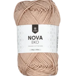 Nova eko, bomullsgarn, gråbeige