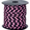 Nylonsnöre, svart/rosa
