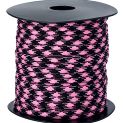 Nylonsnöre, svart/rosa