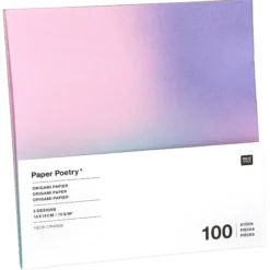 Origami papper, neonorange