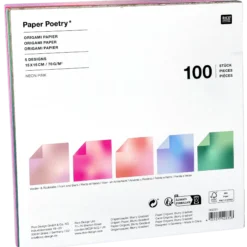 Origami Papper Neon Pink