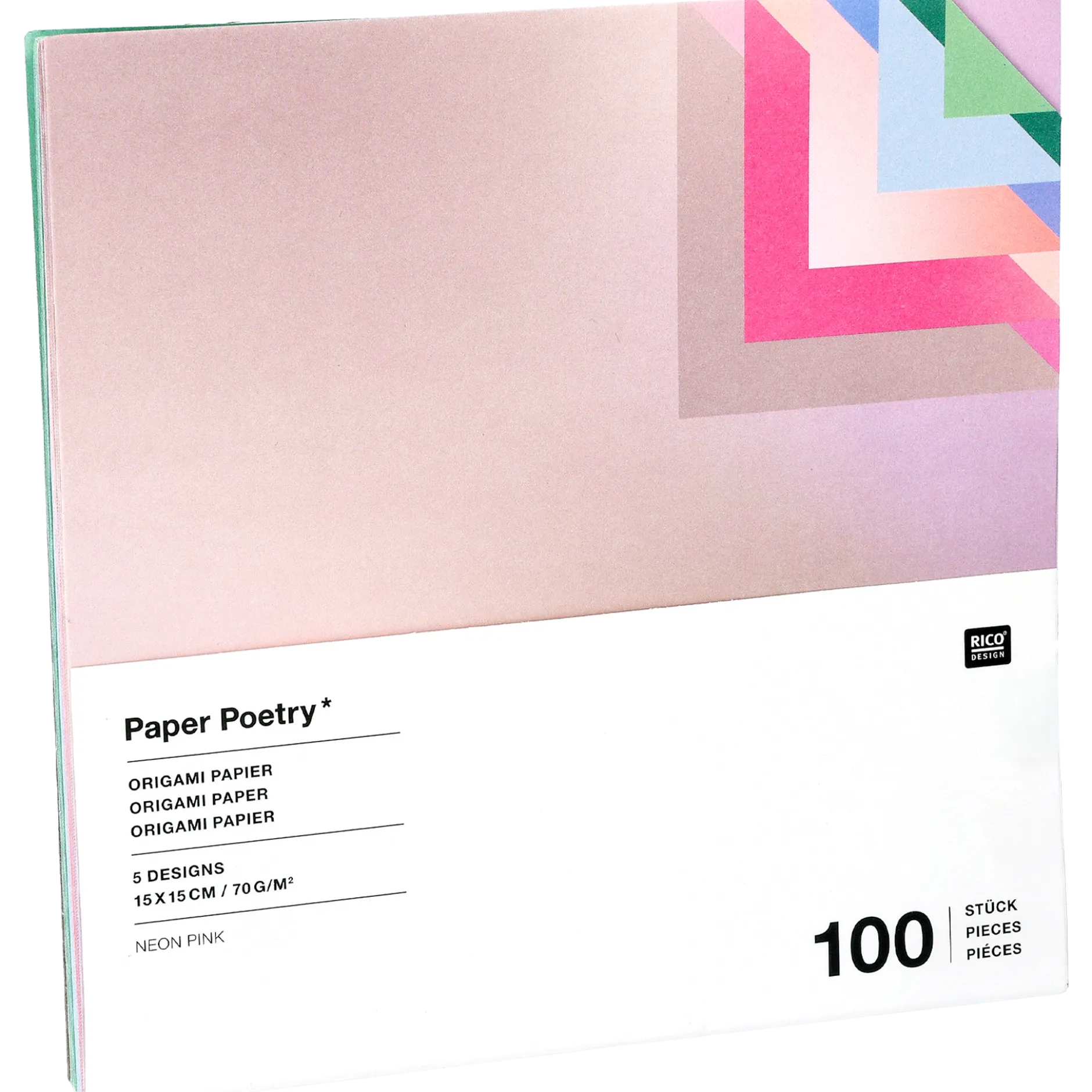 Origami Papper Neon Pink