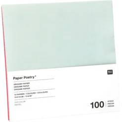 Origami papper, pastell