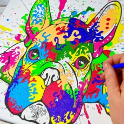 Paint by Numbers, 40x50 Fransk Bulldog
