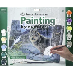 Painting by numbers, mystical moonlight