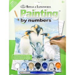 Painting by numbers, pingviner