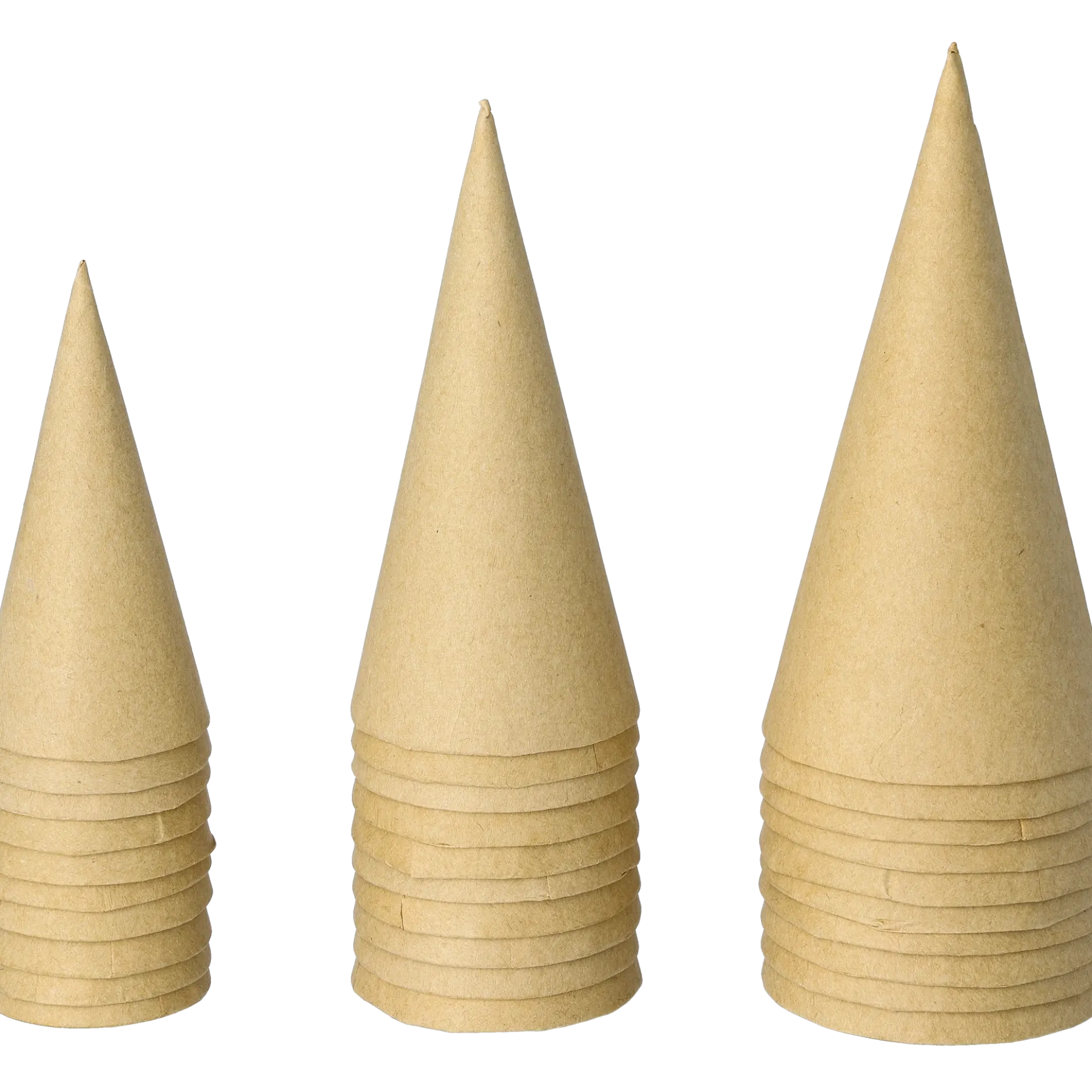 Pappkoner storleksmix