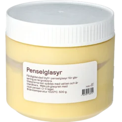 Penselglasyr, röd