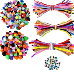 Piprensare, ögon & pompom Maxibag