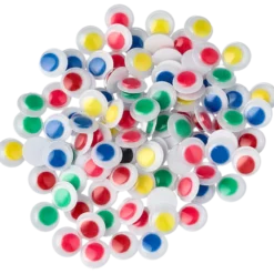 Plastögon färgade självhäftande