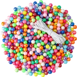 Plastpärlor, kristall