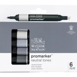 Promarker 6 set, neutral tones