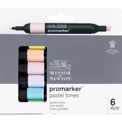 Promarker 6 set, pastel tones