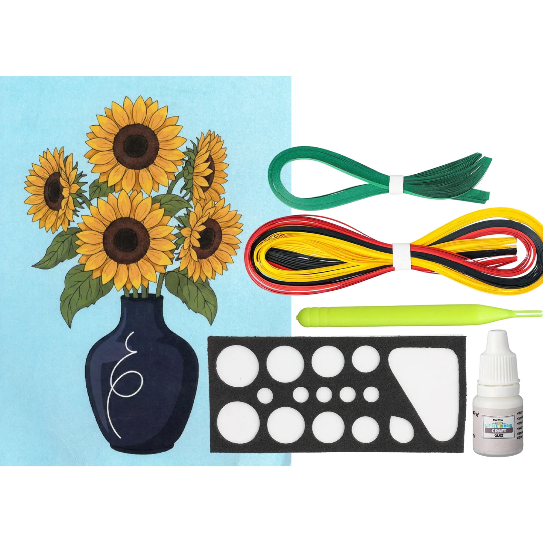 Quilling kit, Solrosor