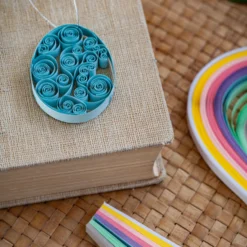 Quilling pappersremsor pastellfärger, 5 mm