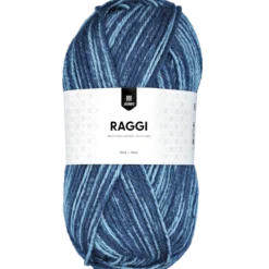 Raggi, sockgarn, blueberry melange