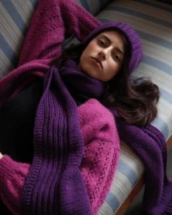 Raggi, sockgarn, deep plum