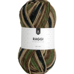 Raggi, sockgarn, kamouflagefärger