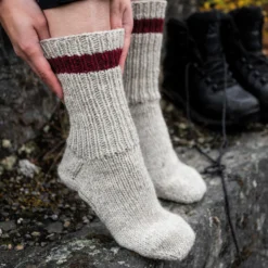 Raggi, sockgarn, ljusgrå