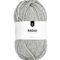 Raggi, sockgarn, ljusgrå