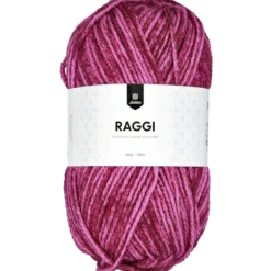 Raggi, sockgarn, plum melange