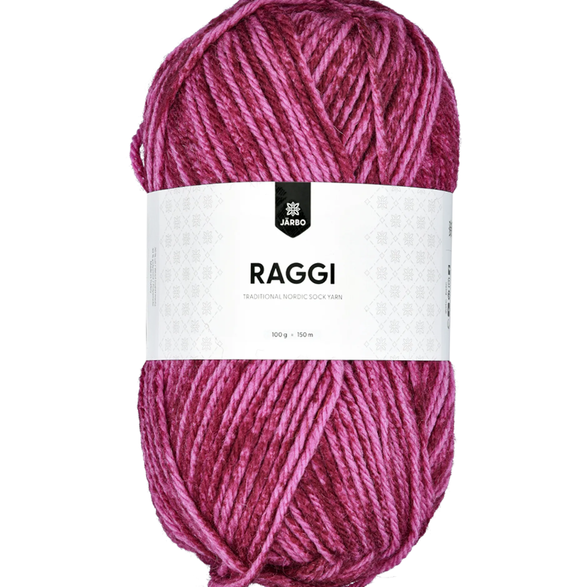 Raggi, sockgarn, plum melange