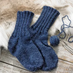 Raggi, sockgarn, stonewash denim