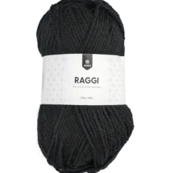 Raggi, sockgarn, svart