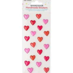 Resin stickers hjärtan