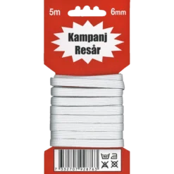 Resårband, vit