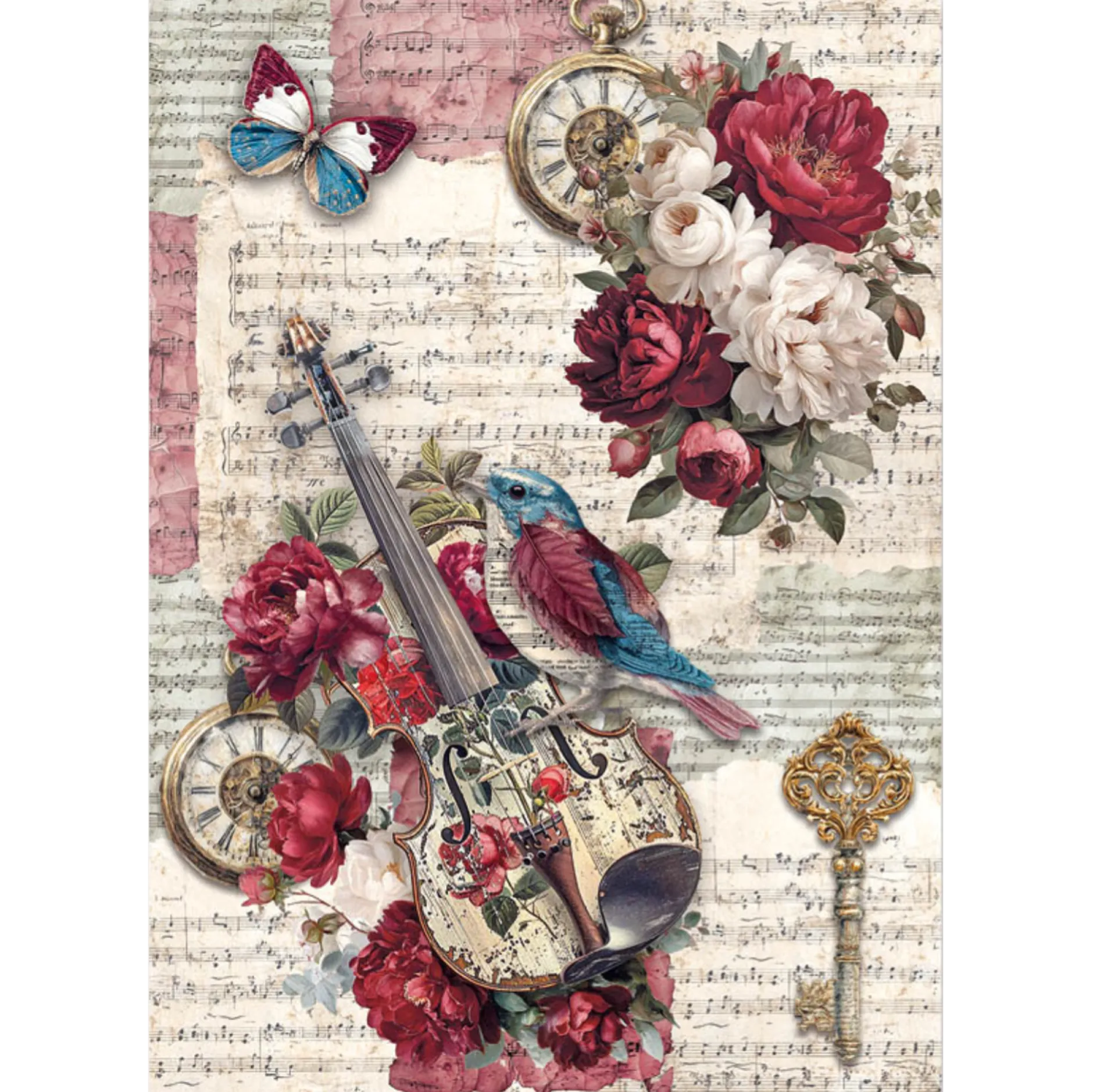 Rispapper A5 Mixed set Bohemian Burgundy