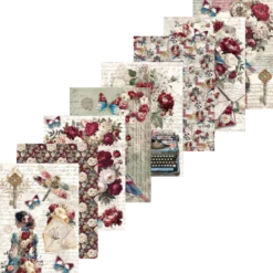 Rispapper A5 Mixed set Bohemian Burgundy