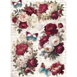 Rispapper A5 Mixed set Bohemian Burgundy