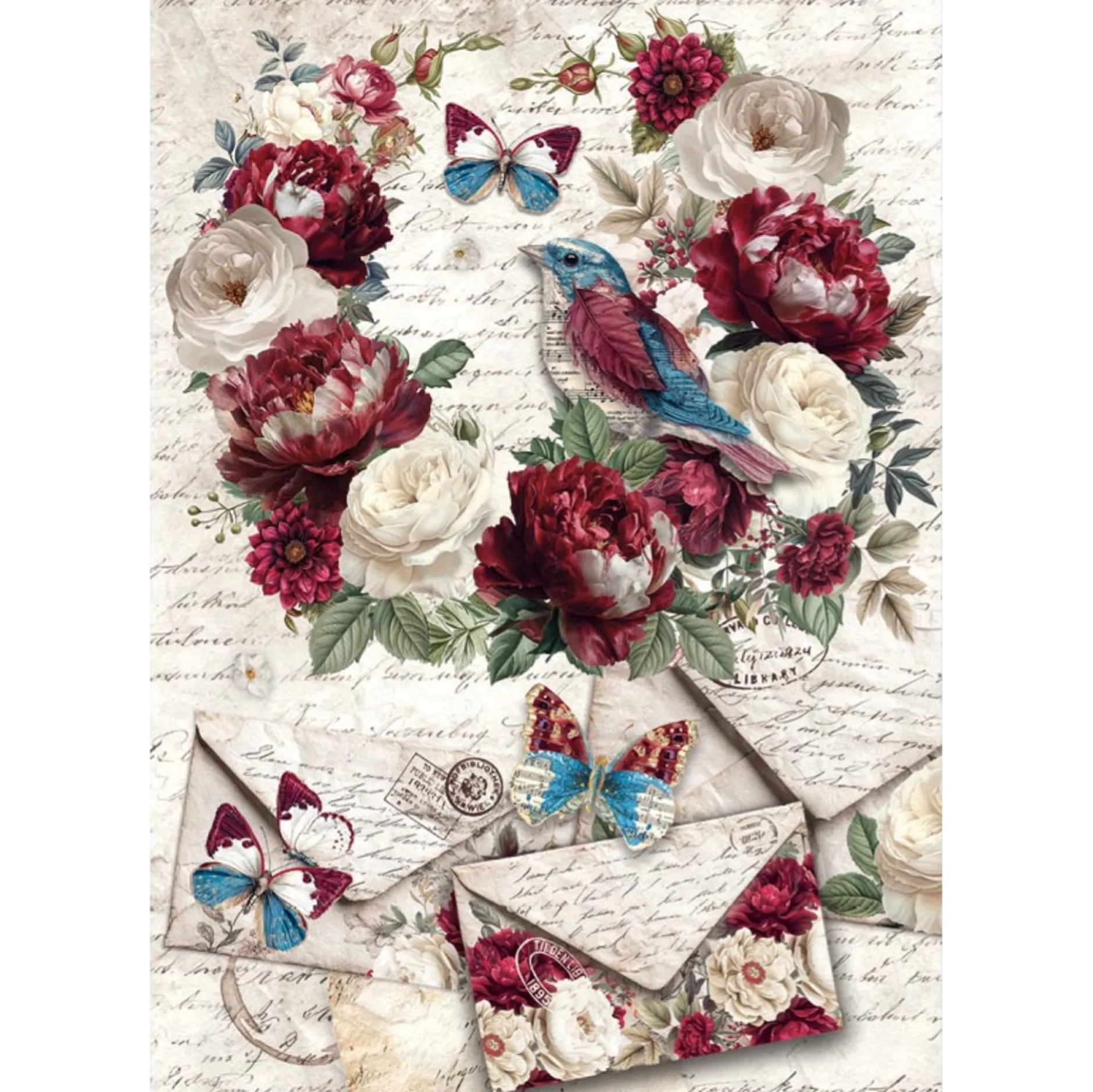 Rispapper A5 Mixed set Bohemian Burgundy