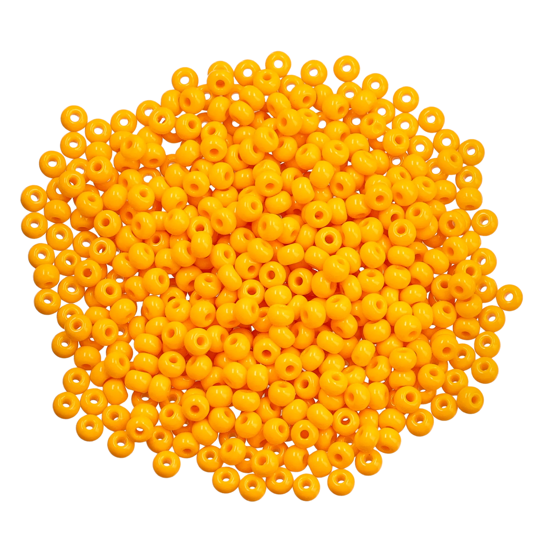 Rocaillespärlor 6/0, ljus orange opak