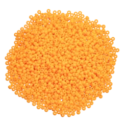 Rocaillespärlor 9/0, ljus orange opak