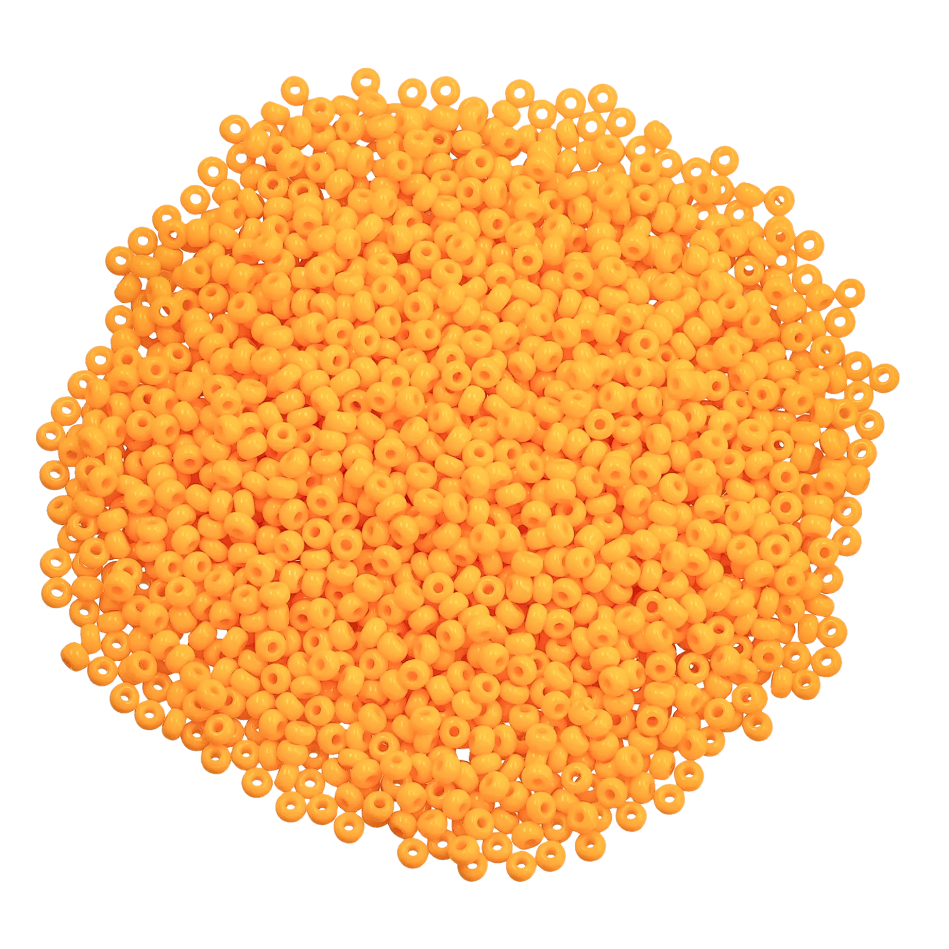 Rocaillespärlor 9/0, ljus orange opak