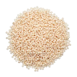 Rocaillespärlor 9/0, pärlemor creme